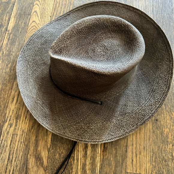 CLYDE Black straw Havana Hat - Moderate to heavy fading throughout - Picture 3 of 9